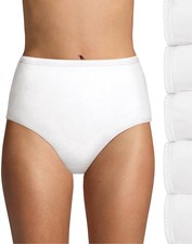 Hanes Ultimate Women's 6-pack Breathable Cotton Panty Briefs White 6