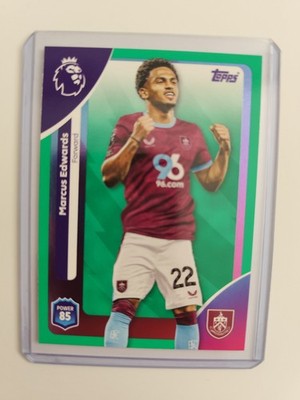 Topps Premier League 2026 Base Green Parallel Marcus Edwards Burnley 317