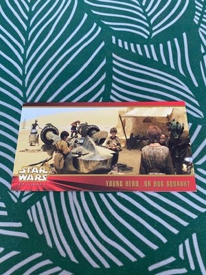 1999 Topps Star Wars Episode 1 #37 - Young Hero...Or Bug Squash? - FREE SHIPPING