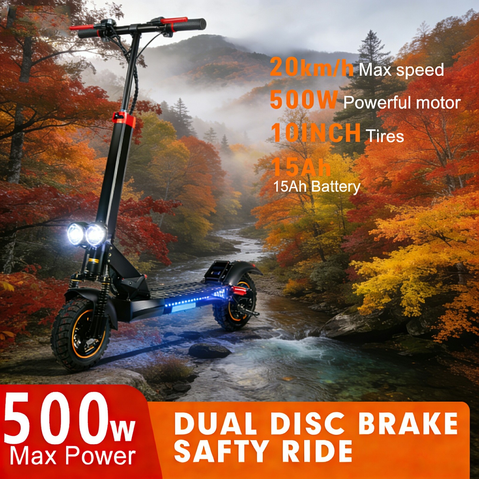 Lightweight Folding Scooter: 25mph, 30 Miles – Easy Storage, Big Adventure