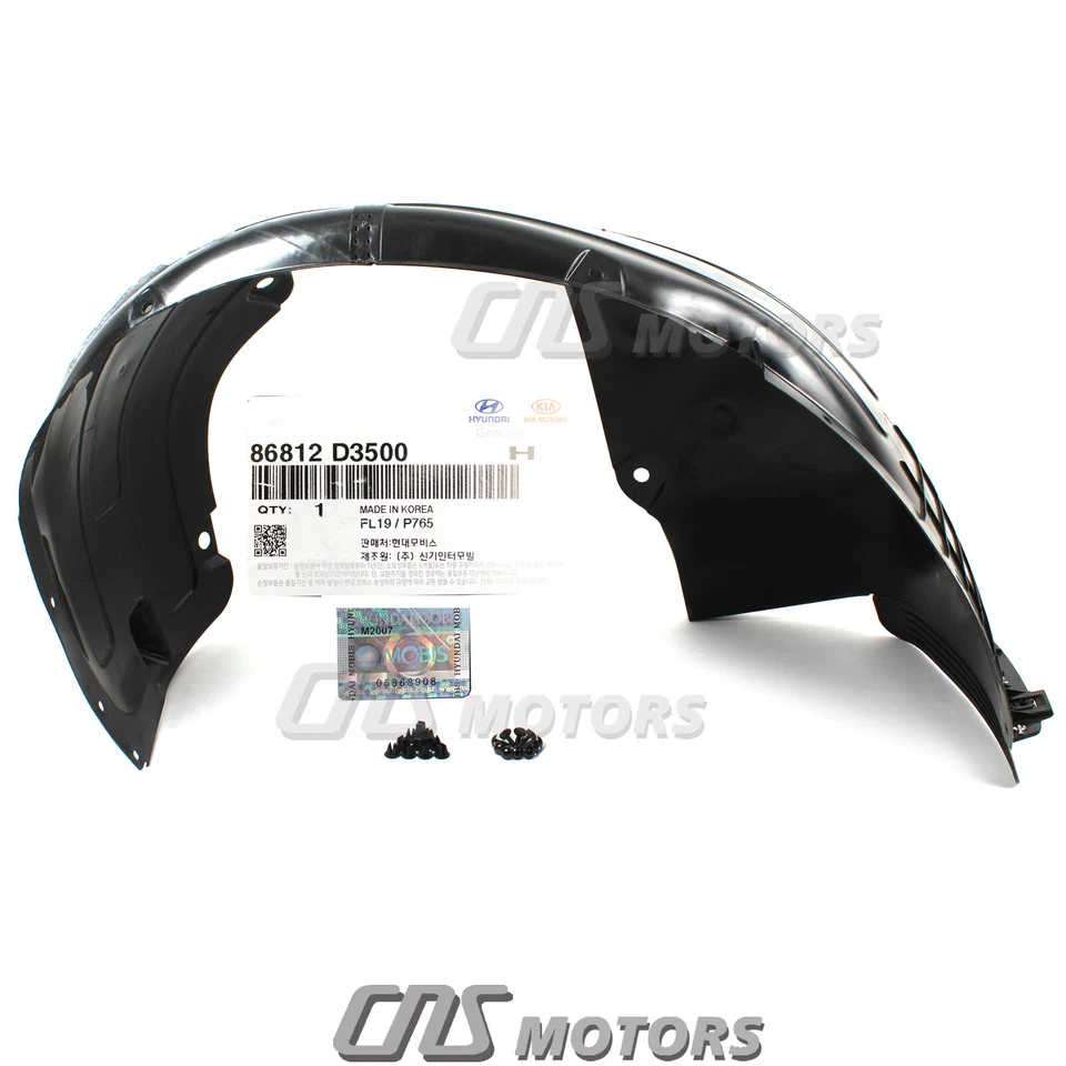 ⭐GENUINE⭐ Front Fender Liners LEFT & RIGHT for 19-21 Hyundai Tucson 86812D3500 Foto 3 de 4