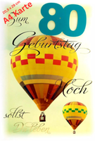 B&C A4 Geburtstagskarte 80 Jahre Mit Spruch Xxl GlüCkwunschkarte Zum Geburtstag