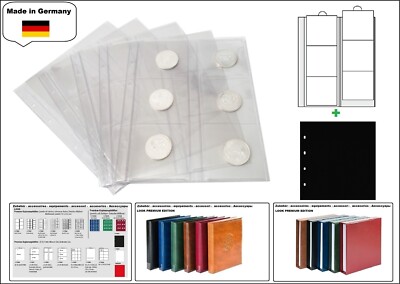 10-Münzhüllen-6-Fächer-Münzen-bis-70-mm-+schwarze-ZWL-PREMIUM-LOOK 1-7390-S