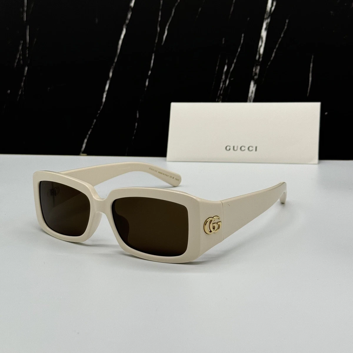 NEW GG1403SK 004 GUCCI BEIGE BROWN SQUARE WOMEN GUCCI 