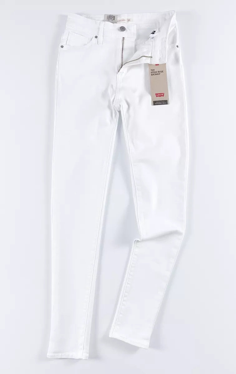 Levi s 721 Jeans Women s High Rise Skinny Clean White 18882 0204