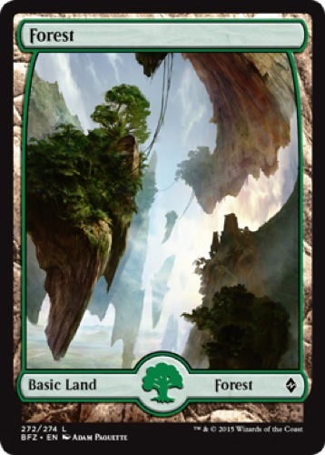 4 x Forest (272/274) - Battle for Zendikar - Basic Land Full Art - Picture 1 of 1