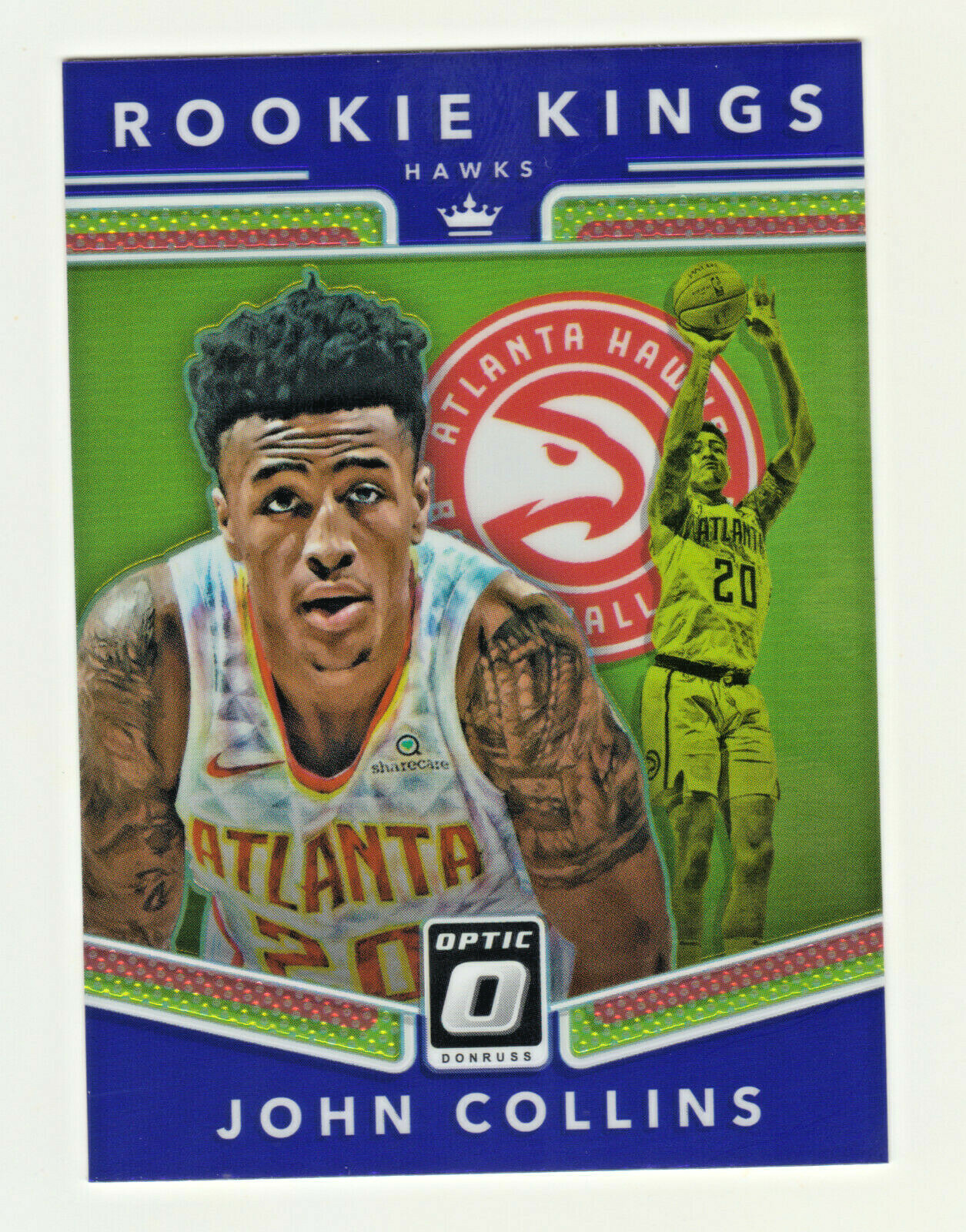 2017-18 Donruss Optic ROOKIE KINGS PURPLE PRIZM 19 JOHN COLLINS RC Utah Jazz