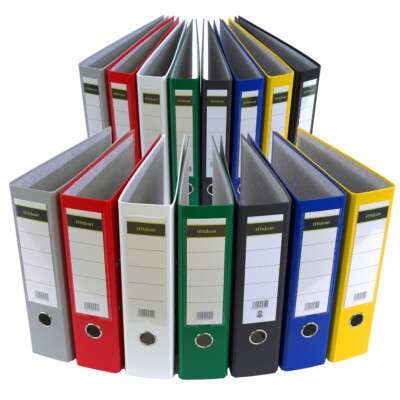 Ordner DIN A4 PP Kunststoff oder Papier Aktenordner Briefordner 8 oder 5 cm Mido