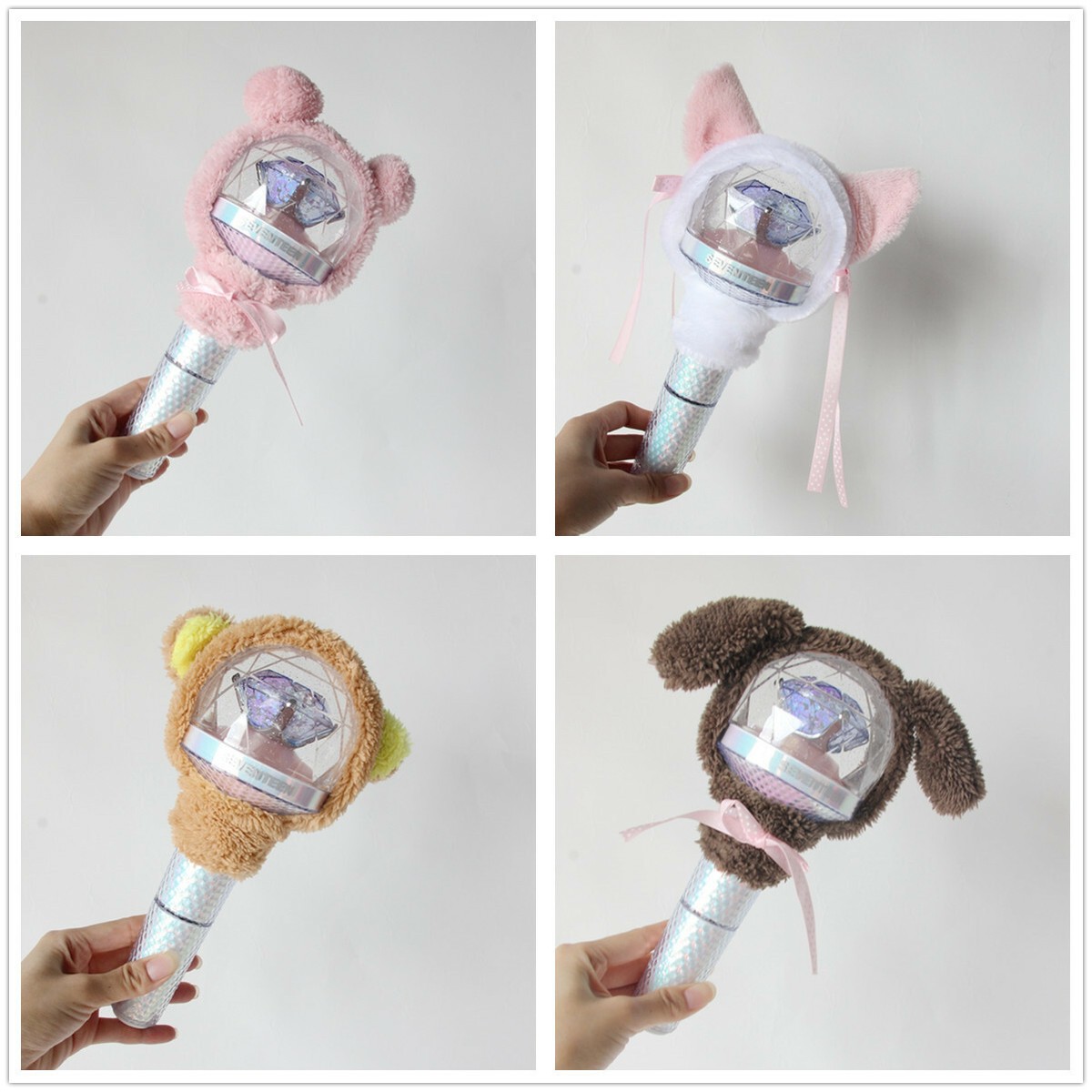 Kpop Seventeen Light Stick Plush Head Cover WOOZI THE8 Cute