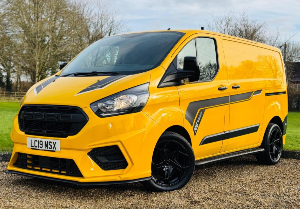 Ford Transit Custom Body Stripe Graphics Decals Any Logo 2012-2025