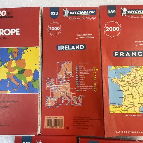 Michelin Maps For Europe Ireland France Switzerland USA Lot 5 Folding Paper Maps - Picture 9 of 16