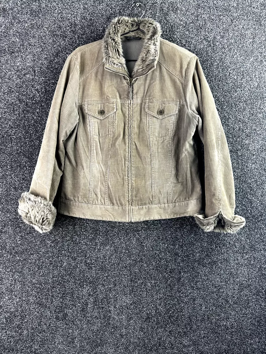 Beige cord shop jacket womens