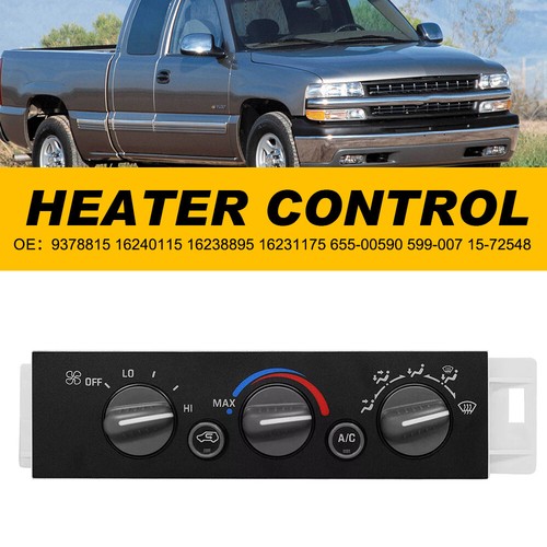 A/C Climate Heater Control Panel Switch For 1996-99 GMC C1500 Chevy C1500 K1500