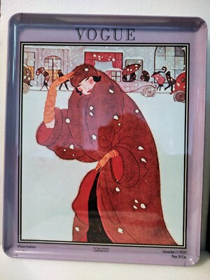 Chic VOGUE COVER November 1920 Print - Vintage 1970 Reprint Tray