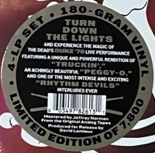 GRATEFUL DEAD Duke '78 *Sealed* 4-12-78 4x Vinyl LP Boxed Set w/ Hype Sticker