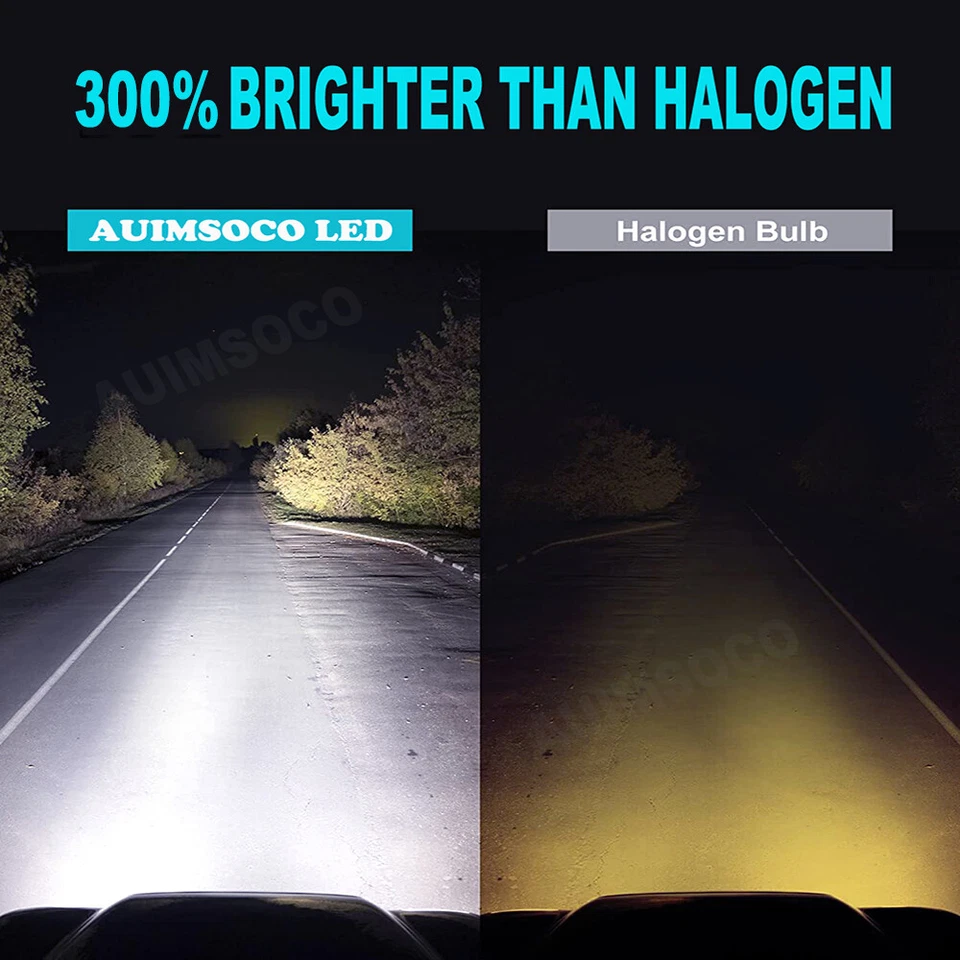 For Jeep Grand Cherokee 2014-2018 LED Headlight Bulbs Kit Hi/lo Beam + Fog Light - Image 4 of 4