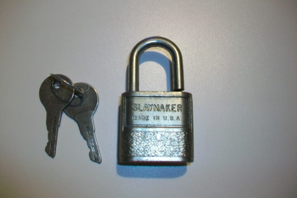 Vintage slaymaker padlock & keys. eBay