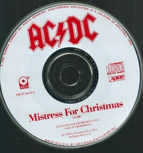 AC/DC - Mistress For Christmas (CD 1990) US Single | eBay
