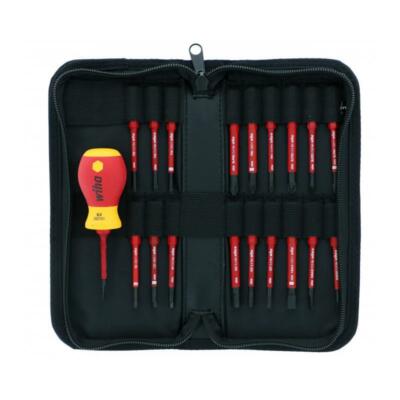 Wiha Tools 28396 20-Piece Insulated SoftFinish SlimLine Blade Set