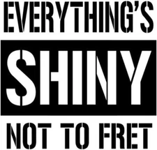 Everything's Shiny Firefly Black Vinyl Decal Car Truck Windows Laptop Tablet