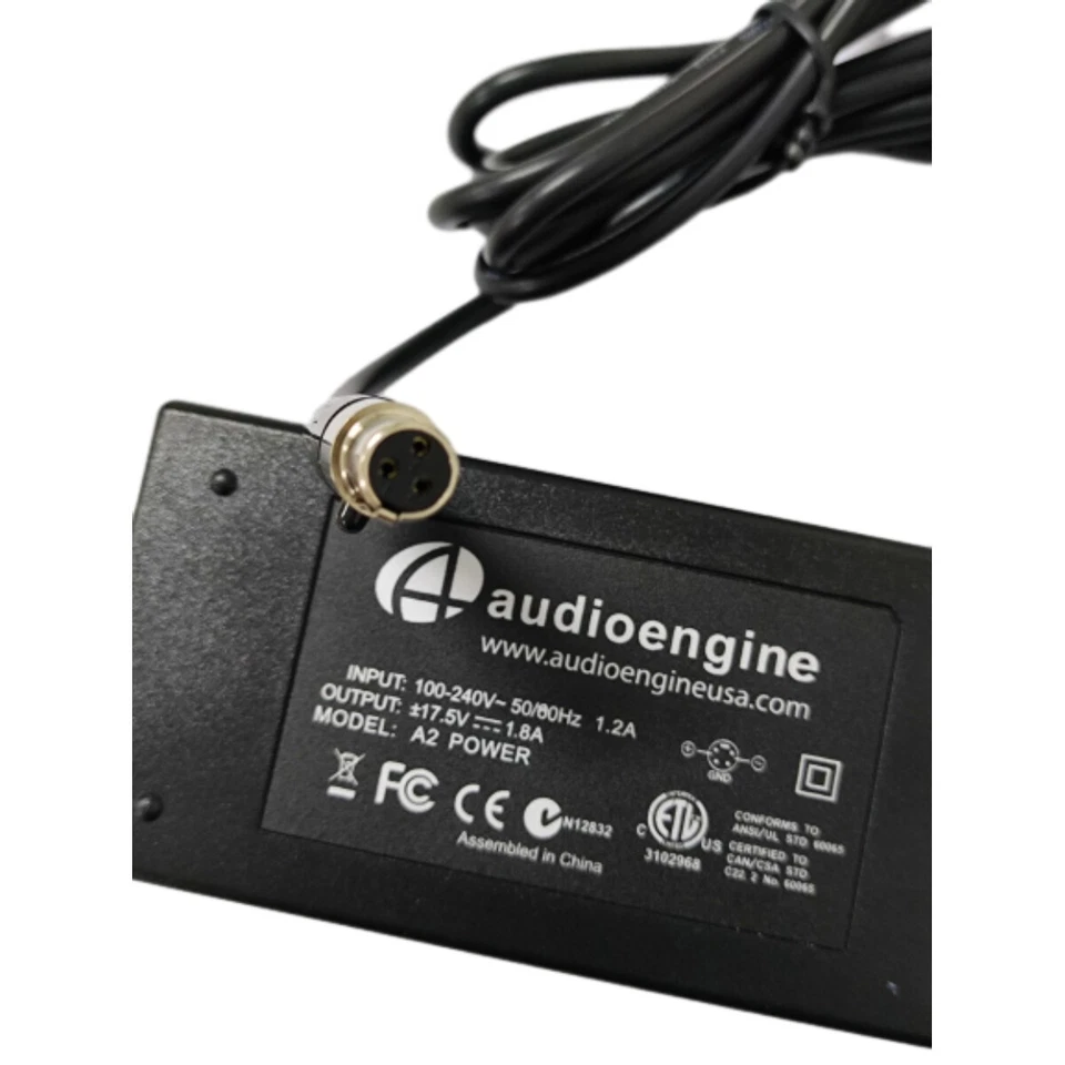 Audioengine A2+ HD3 Aktiv Lautsprecher Netzkabel Adapter Trafo 17.5V 1.8A 3pin - Bild 4 von 4
