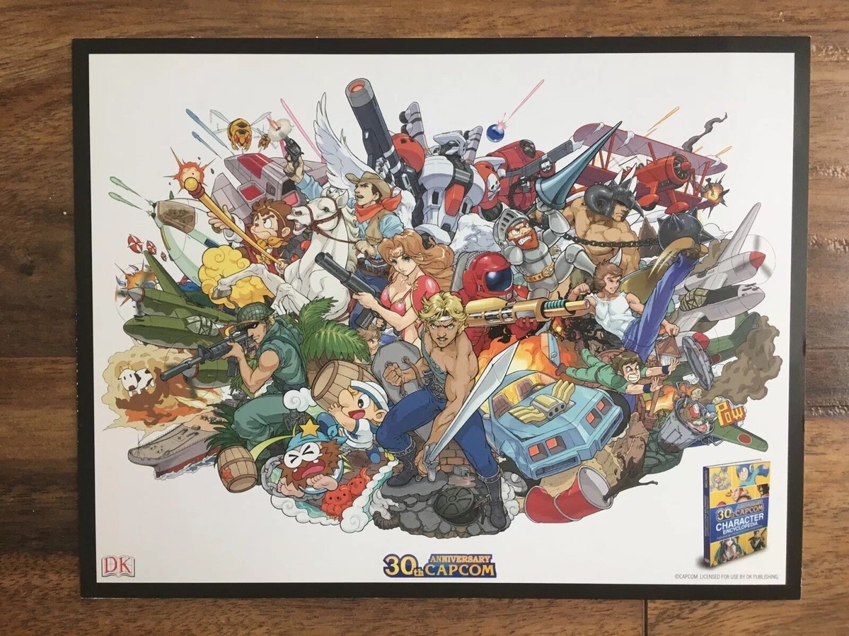 Capcom 30th Anniversary Art Print Character Collage DK Publishing
