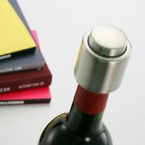 Stainless Steel Reusable Vacuum Sealed Champagne Red Wine Bottle Stopper Cap New