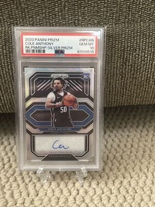 2020 Panini Prizm RPCAN Cole Anthony RC Penmanship Silver Prizm AUTO PSA 10