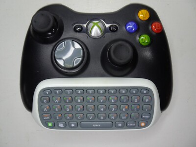 Microsoft Xbox 360 Wireless Gaming Controller - Black + Keyboard