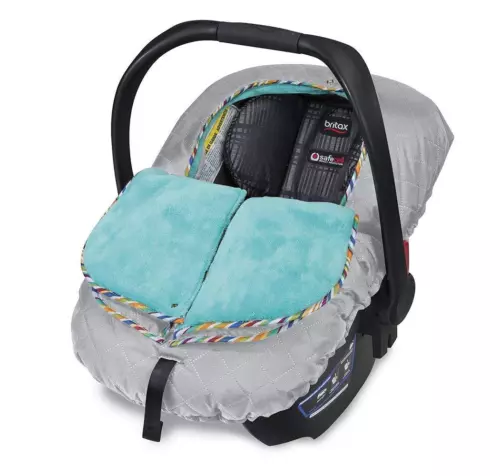 Britax B-Warm Insulated Infant Car Seat Cover In Arctic Splash New Free Shipping