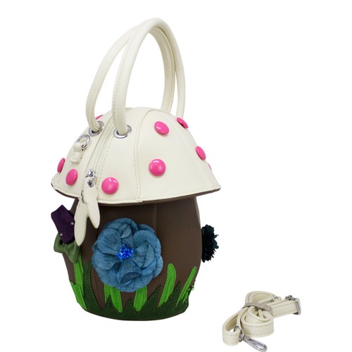 Ladies 3D Flowers Mushroom Design Grab Handle Bag Women Colourful Handbag 9710 - Picture 29 of 36