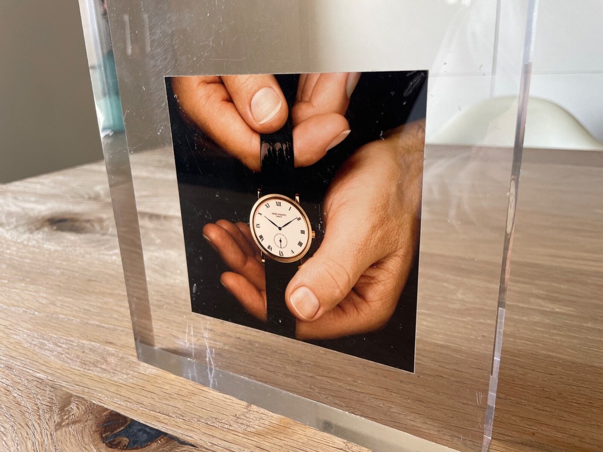 Présentoir Display Deux étages Patek Philippe - En Bois Plaqué, Occasion Pour Collection Montre