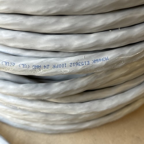 (50ft) Mohawk 100-Pair 24AWG 200-Conductor CAT3 CMR Telephone Cable Wire E153612 - 第 4/9 張圖片