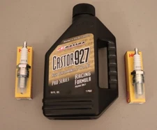 Yamaha Banshee 350 Tune Up 16oz Maxima Castor 927 Oil (2) NGK Spark Plugs YFZ350