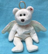 Ty Beanie Babies Halo the Angel Bear 1998  RARE BROWN NOSE. 