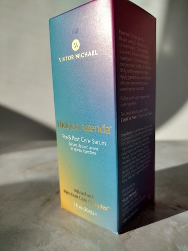 New Viktor Michael Hidden Agenda Pre and Post Injection Care Serum Full Size 1oz