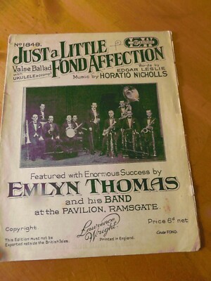 ORIGINAL JUST A LITTLE FOND AFFECTION NOTEN VON HORATIO NICHOLLS