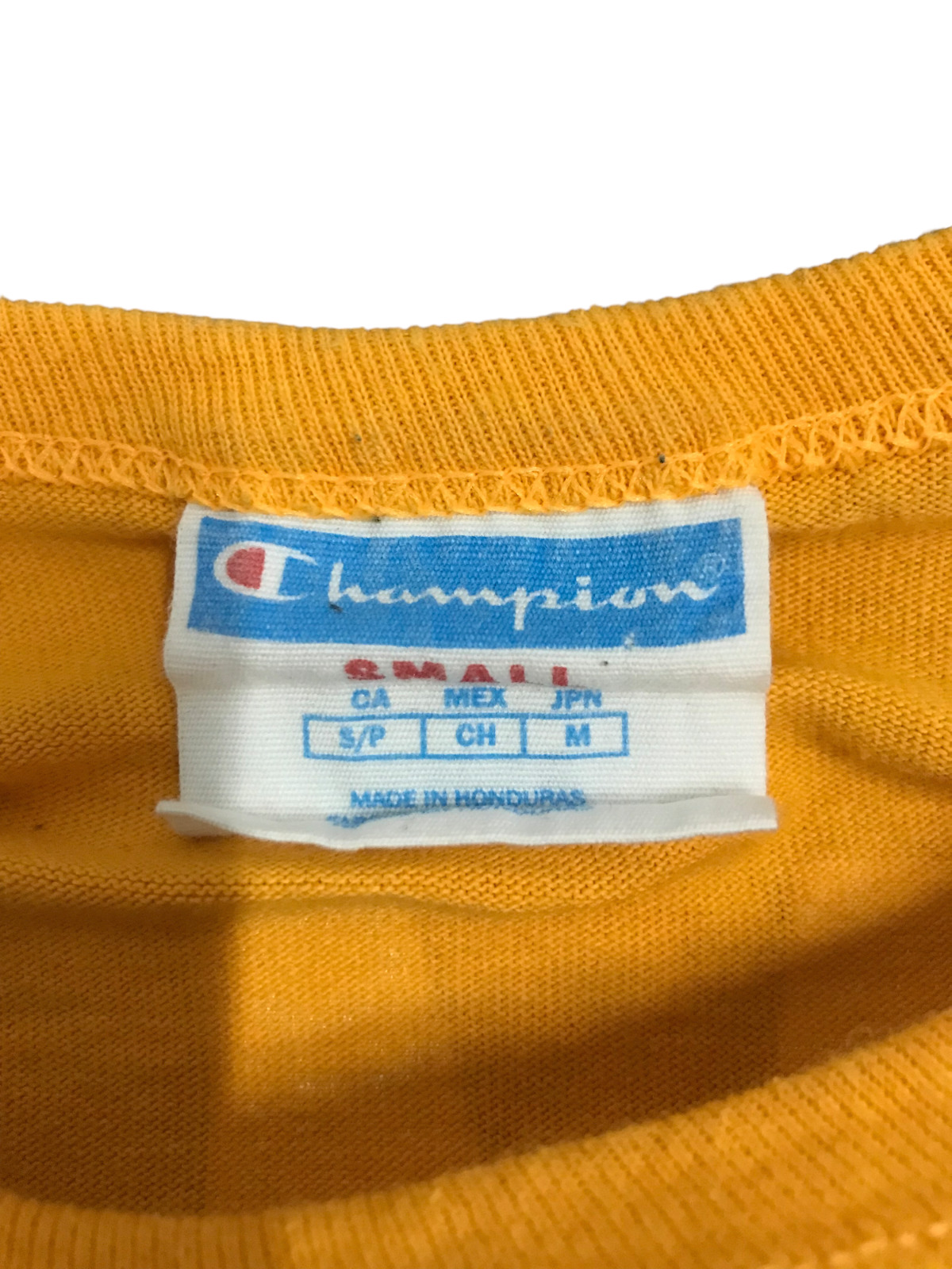 Champion Shirt Adult Small Yellow Long Sleeve Spe… - image 13