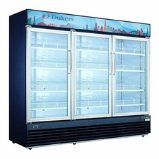 NEW 3 Glass Swing Door 78" Refrigerator Merchandiser Display Dukers DSM69R #2235