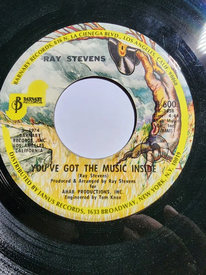 Ray Stevens: The Streak / You've The Music Inside - 70s Country 45 VG+ F200 - Image 2 of 2