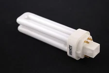 2 x GREENLITE 13W/Q/4P/41 T4 Double Tube CFL 4pin G24q-1 4100K SYLVANIA 20667