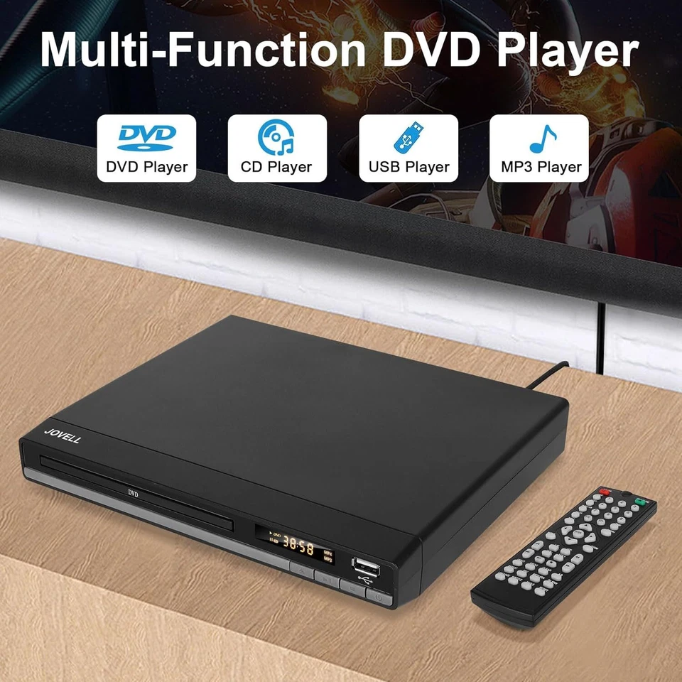 HD DVD Player für TV HDMI AV Ausgang mit Kabel 1080P CD-Player mit USB Eingang - Bild 3 von 4