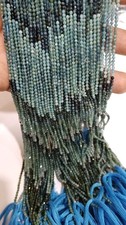 Natural Grandidierite Round Faceted Shaded 2.5 mm Beads Sold Per Strand 13 inch
