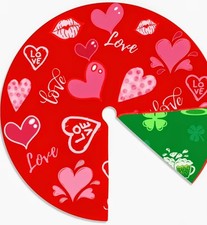 Reversible Valentines St patrick Red Love Hea...
