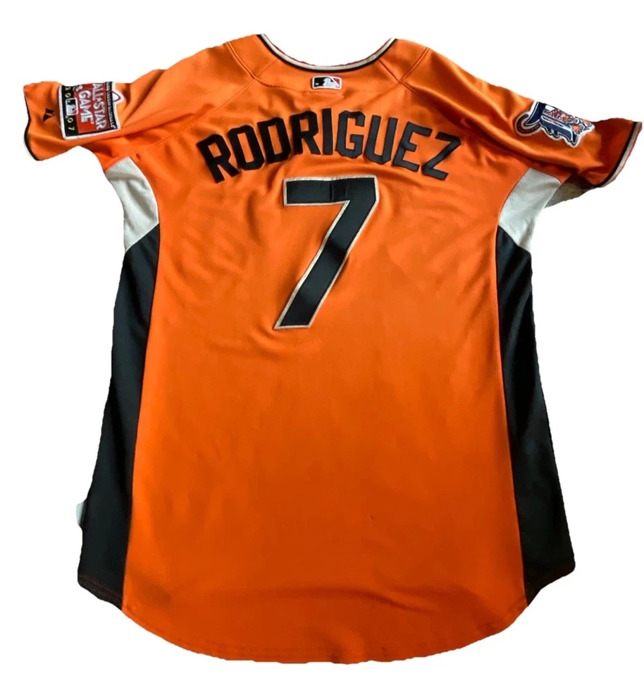 CAMISETA IVAN RODRIGUEZ 2007 ALL STAR AUTÉNTICA. MAJESTUOSOS TIGRES DETROIT - ¡RAROS! Foto 2 de 4