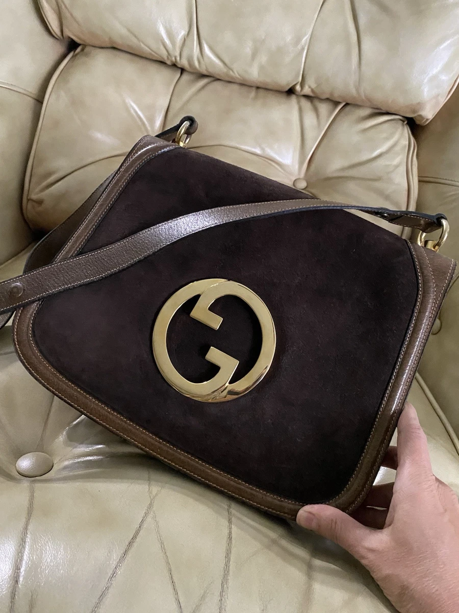 Gucci Suede Exterior Brown Bags & Handbags for Women for sale | eBay