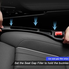 2x Car Seat Gap Filler Side Seam Plug Strip Leak-proof Fill Strip Anti-Drop