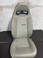 Blemished Corbeau Moab Grey Vinyl Reclining Driver Side Racing Seat - Single
