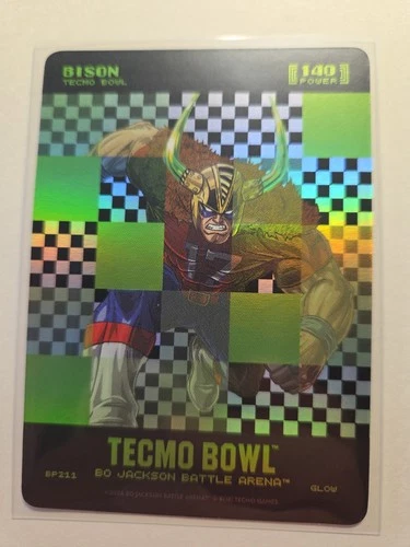 2026 Bo Jackson Tecmo Bowl Bison Glow SP/ BP211/140 Power