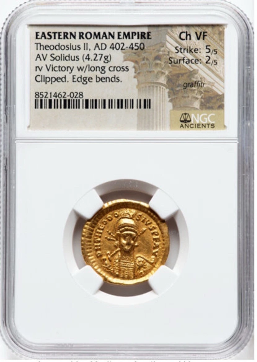 Solidus Theodosius II Roman Imperial Coins 27 BC-476 AD for sale